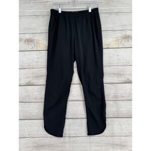 Marine Layer Allison Pant Womens Small Black Stretch Curved Hem 4 Pockets